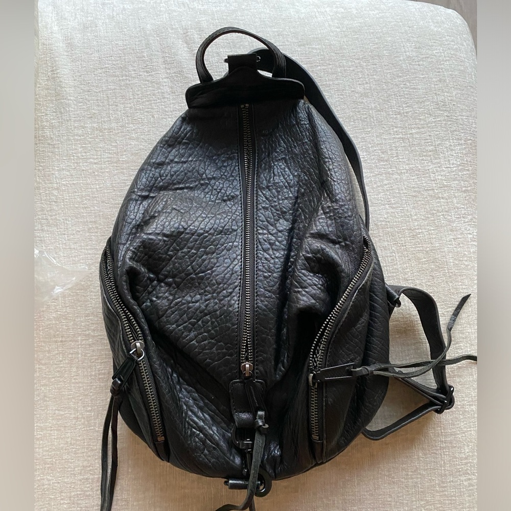 Black Leather Rebecca Minkoff Backpack
